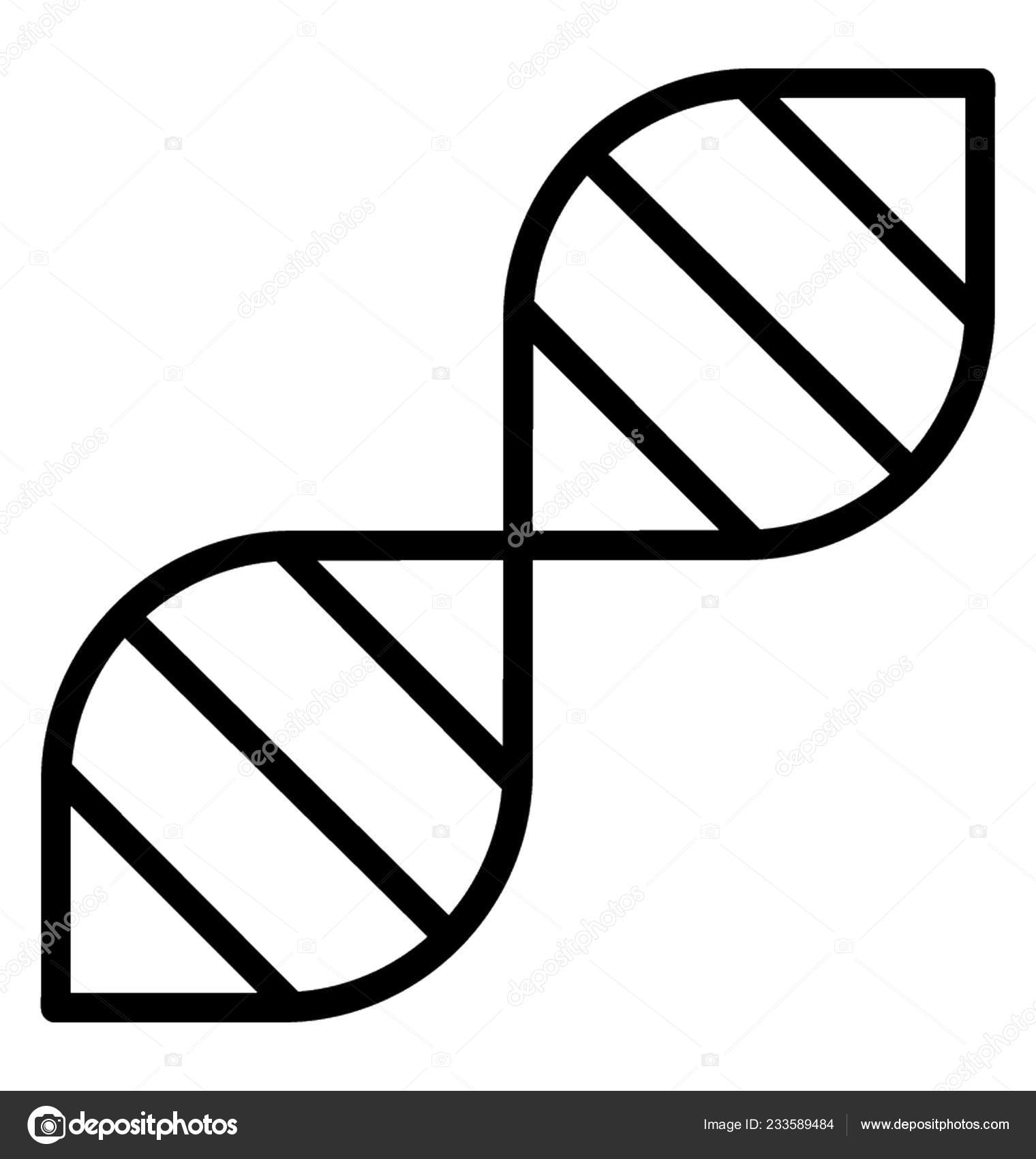 Dna Strand Design Icon Genetics Concept Stock Vector