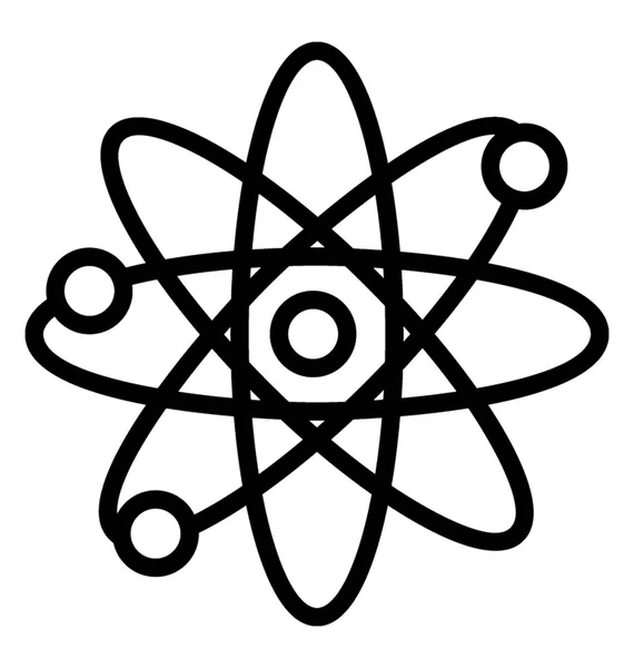原子的线图标矢量设计 — 图库矢量图片