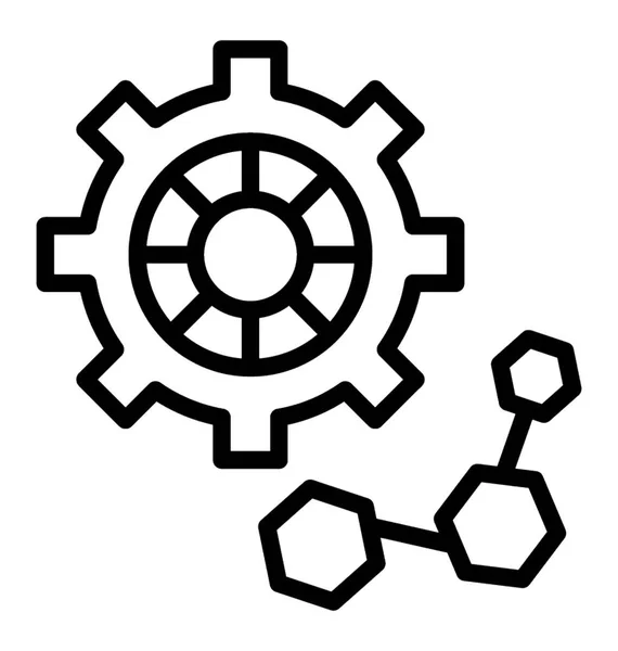 Conceptuele Pictogramafbeelding Van Microbiologie Witte Achtergrond — Stockvector