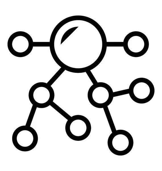 Icono Diseño Estructura Molecular — Archivo Imágenes Vectoriales