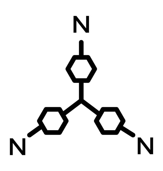 Chemistry Model Nitrogen Molecule — Stock Vector