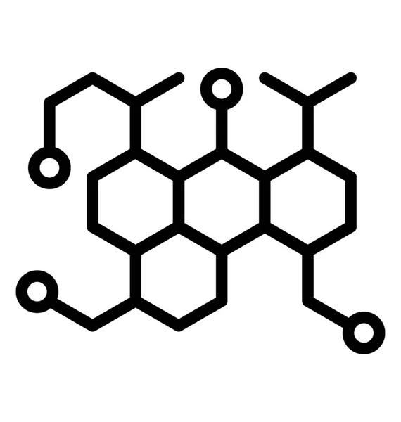 Moleküler Yapısının Simgesi Tasarım — Stok Vektör