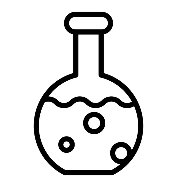 Diseño Icono Frasco Químico Para Concepto Investigación Laboratorio — Vector de stock