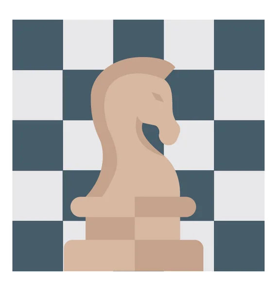 Plochý Podrobné Ikony Šachové — Stockový vektor