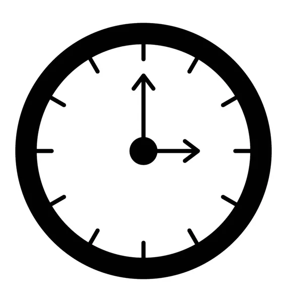 Вектор Гліфів Настінного Годинника — стоковий вектор