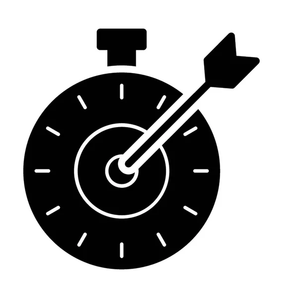 Tableau Cible Vecteur Icône Plate — Image vectorielle