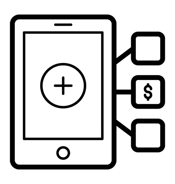 Affiliate Netwerk Lijn Pictogram Vector — Stockvector