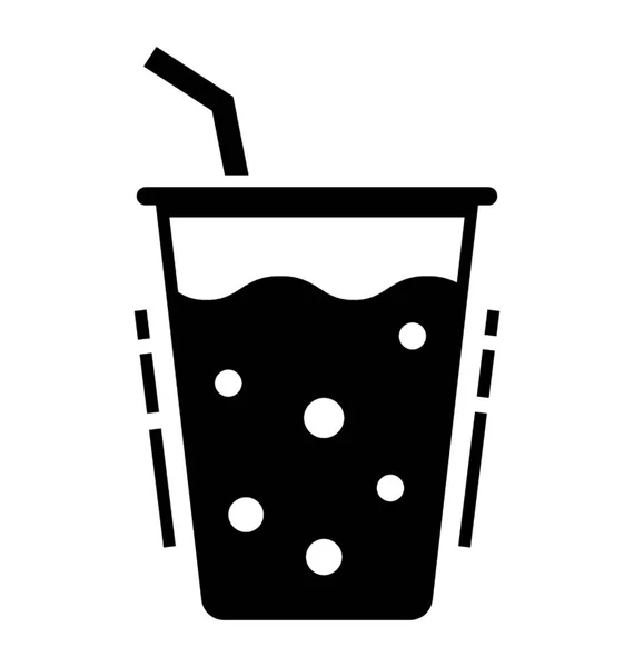 Beverage Solid Vector Icon — Stock Vector