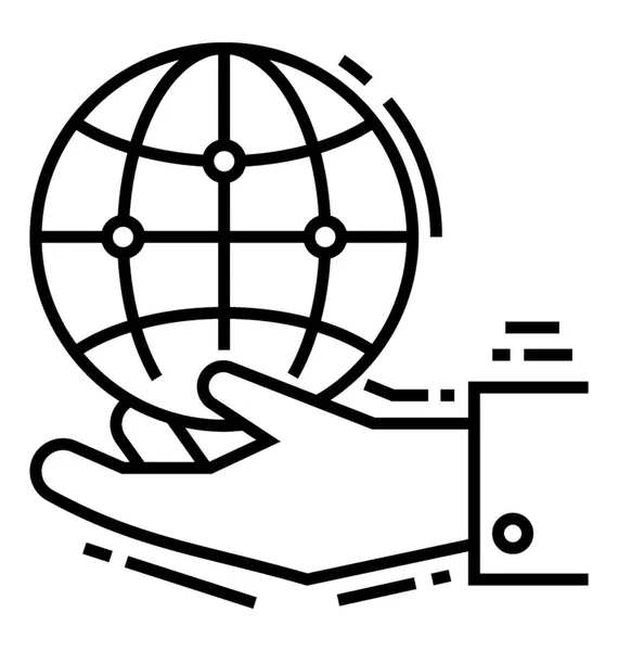 Weltleitungs Symbol Retten — Stockvektor