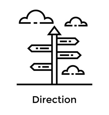 Işaret satır simge vektör 