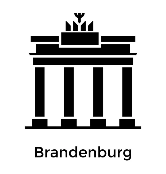 Brandenburg Glyph Stilikon — Stock vektor