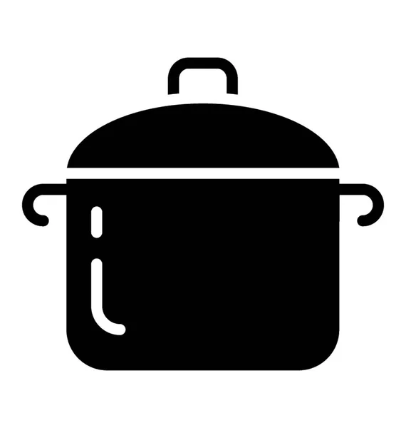 Дизайн Твердої Ікони Приготування Їжі — стоковий вектор