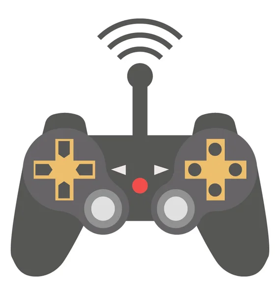 Joystick Online Design Ícone Plano —  Vetores de Stock