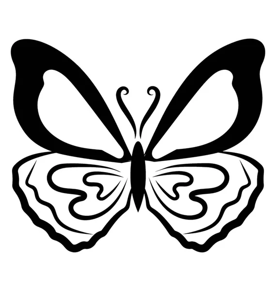 Icono Mariposa Primavera Tatuaje Demonio — Vector de stock