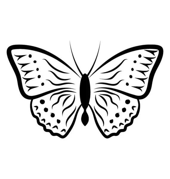 Diseño Icono Forma Mariposa — Vector de stock