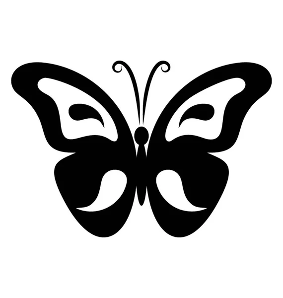 Símbolo Mariposa Icono Demofón — Vector de stock