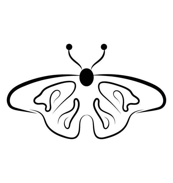 Butterfly Tvaru Ikony Designu — Stockový vektor