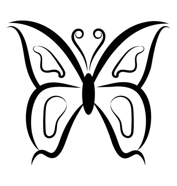 Diseño Icono Forma Mariposa — Vector de stock