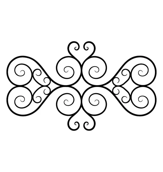 Elegant Calligraphic Design Decorative Border — Stock Vector