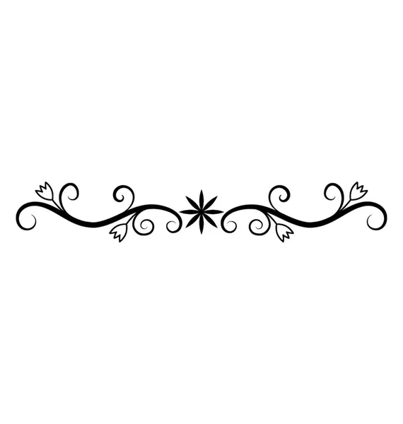 Calligraphic Element Design Icon — Stock Vector