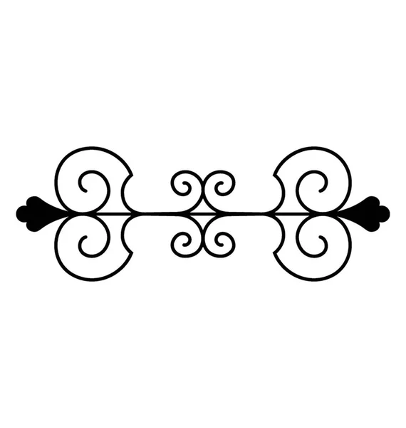 Elegant Calligraphic Design Decorative Border — Stock Vector