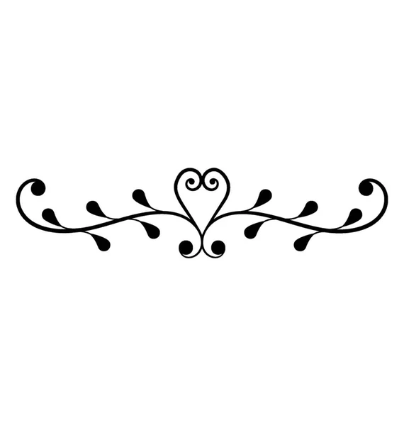 Design Ikone Für Kalligrafische Elemente — Stockvektor
