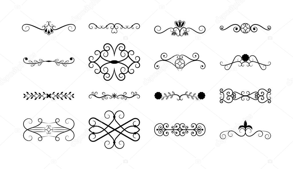 Calligraphic Patterns Icon Set 