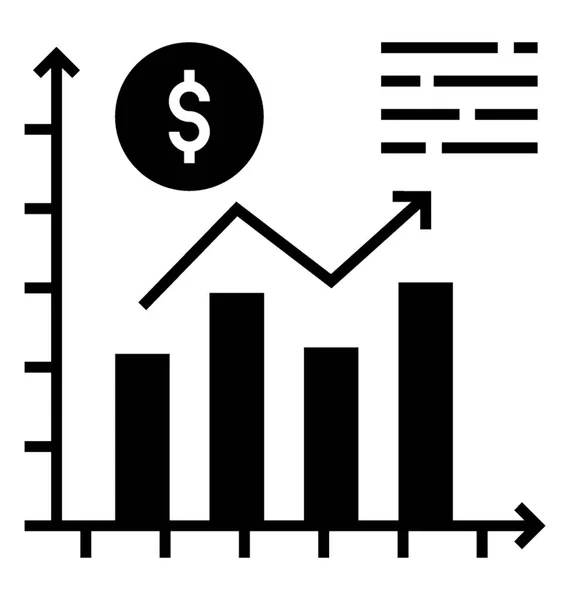 Analytics Business Γράφημα Στερεά Διάνυσμα — Διανυσματικό Αρχείο