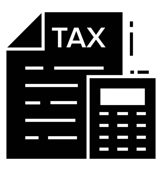 税务报告标志符号图标 — 图库矢量图片