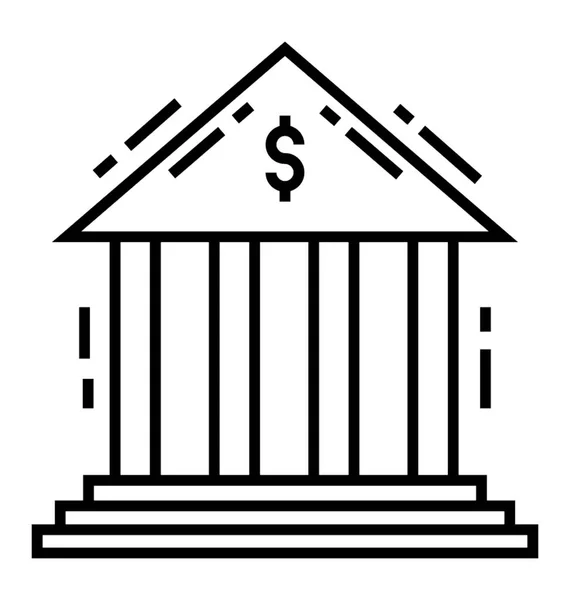 Финансовое Учреждение Характеризующее Банк — стоковый вектор