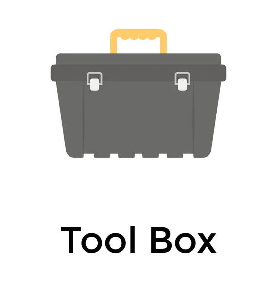 Tool Box Flat Icon Vector — Stock Vector