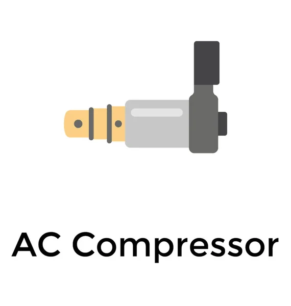 Compressor Flat Icon — Stock Vector