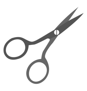 Makas Düz simge vektör 