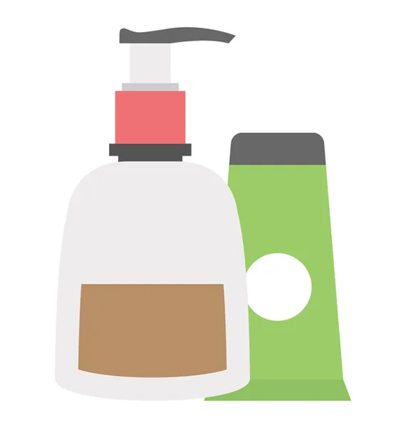 Beauty Products Flat Vector Icon — Stock Vector