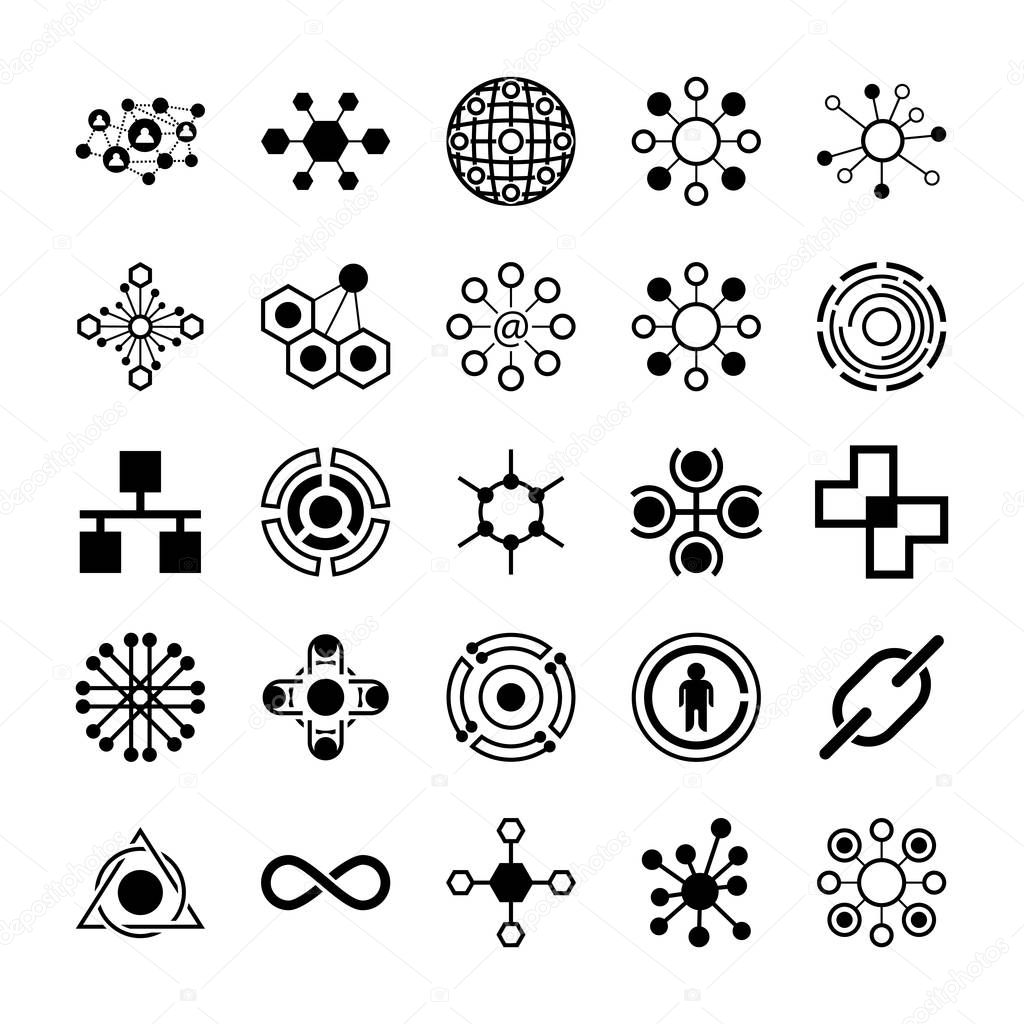 Connection Symbols Vector Icons 
