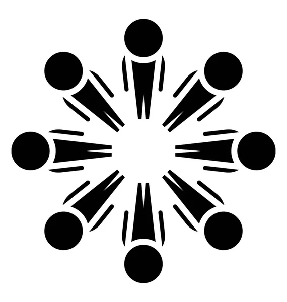 コミュニティ シンボル デザインの固体のベクトル — ストックベクタ