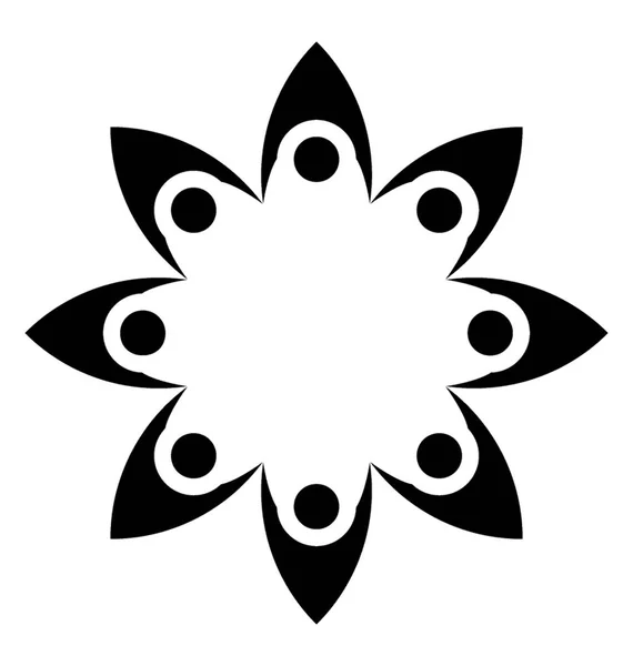 Conception Vectorielle Glyphe Symbole Réunion — Image vectorielle