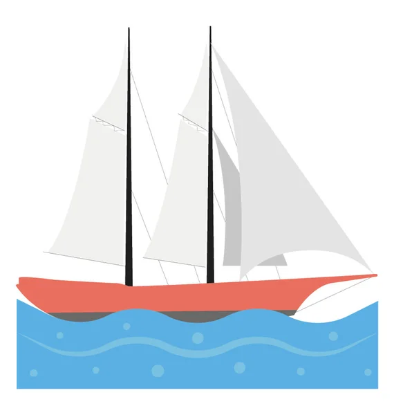 海盗船的平面向量图标 — 图库矢量图片