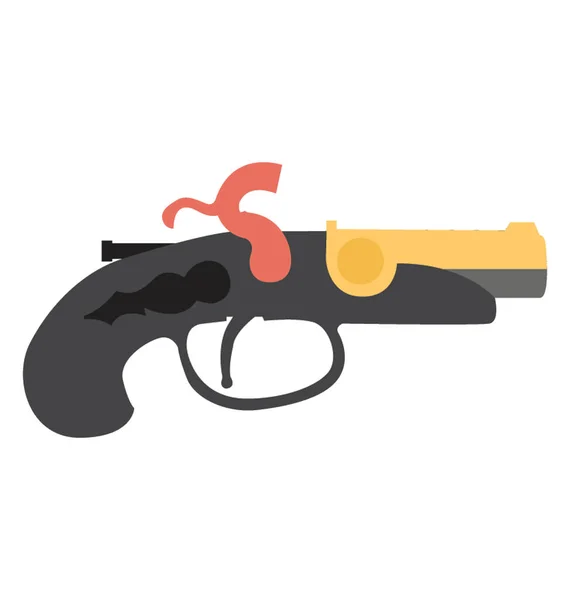 Flat Vector Icon Musket — Stock Vector