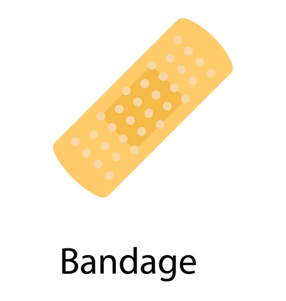 Bandage Est Utilisé Comme Pansement Médical Attelle — Image vectorielle