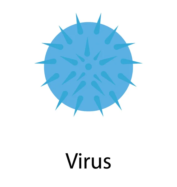 Flat Vektor Ikon Virus — Stock vektor