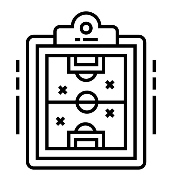 Дизайн Иконок Футбольной Линии — стоковый вектор