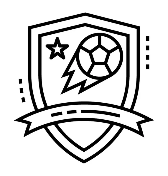 Football League Line Icon — Stock Vector