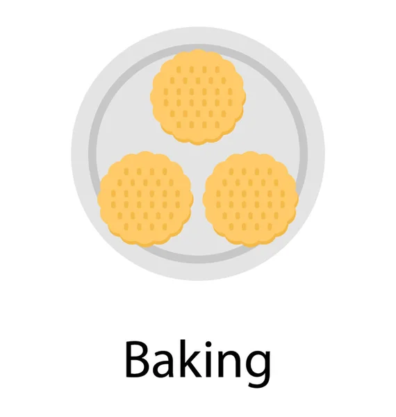 Reaking Cookie Flat Icon — стоковый вектор