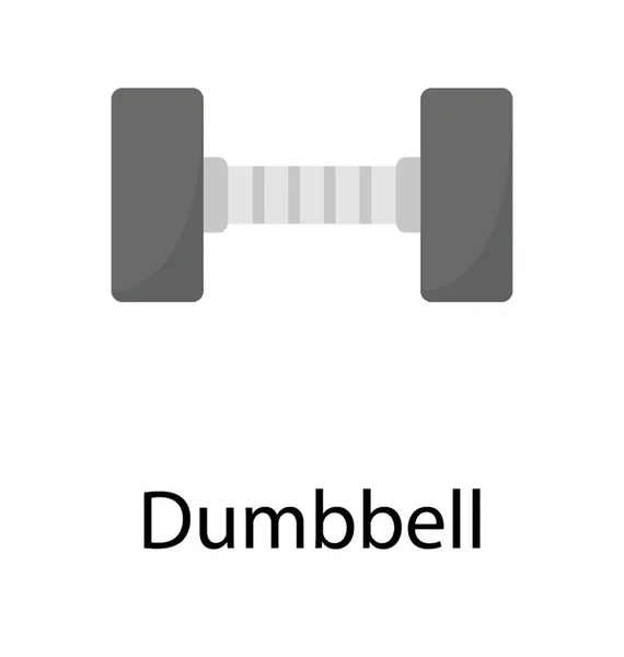 Fitness Bar Platte Pictogram — Stockvector