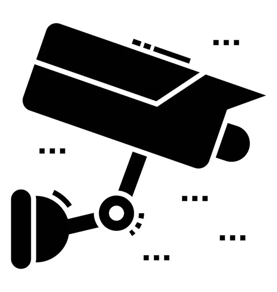 Een Apparaat Pictogram Cctv Camera Glyph Pictogram — Stockvector