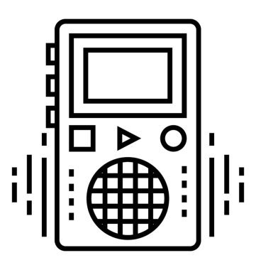 IPod, satırı vektör simgesi.