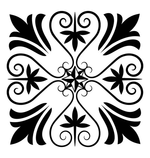 Calligraphic Element Also Known Embroidery Design — Stock Vector