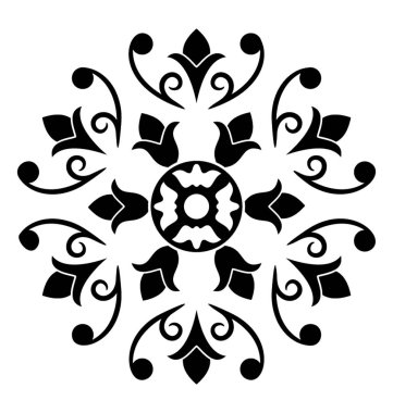Süslü tasarım öğesi, nakış tasarım konsepti 