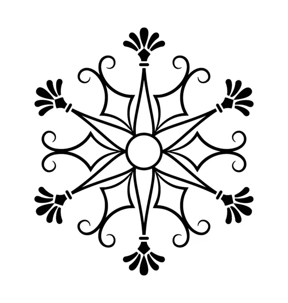 Иконка Вышитого Элемента Дизайна — стоковый вектор